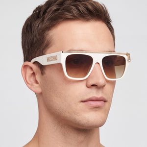 Moschino MOS165/S White Sunglasses Men — lifestyle wear, road trips and long highway drives