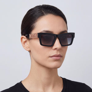Moschino MOS171/S Black Sunglasses Women — lifestyle wear, travel and weekend outings