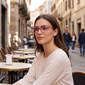Moschino Mos628 Pink Eyeglasses Women — lifestyle wear, planning sessions and note taking