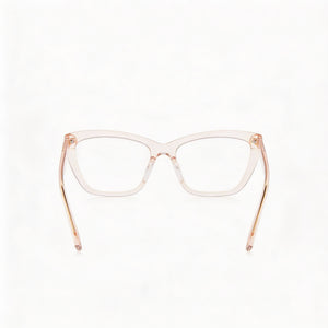 Moschino MOS629 Rectangle Eyeglasses for Women — interior view, Acetate frame detail