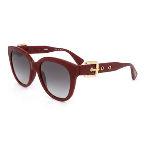 Moschino Red Square Sunglasses for Women, Brown Shaded lens