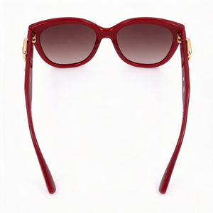 Moschino Square Sunglasses Women — side view, Non-Polarized Brown Shaded lens
