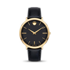 Movado Black Stainless Steel Women's Watch, 40mm