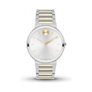 Movado Modern Bold Horizon 3601075 Silver Stainless Steel Unisex Watch, 40mm