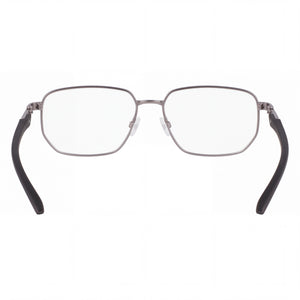 Nike 4317 Rectangle Eyeglasses Men — side view, Black Metal temples