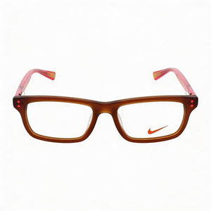 Nike 5535 Rectangle Eyeglasses Unisex — front view, Metal