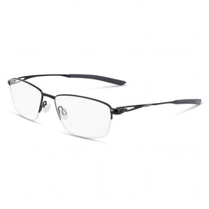 Nike 6045 Black Rectangle Eyeglasses Unisex, Titanium frame
