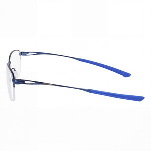 Nike 6045 Rectangle Eyeglasses for Men — front view, Titanium
