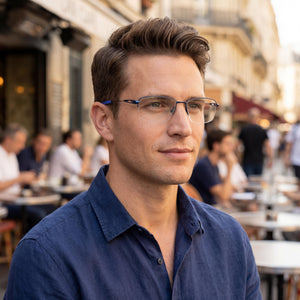 Nike 6045 Blue Eyeglasses Men — lifestyle wear, office and daily use