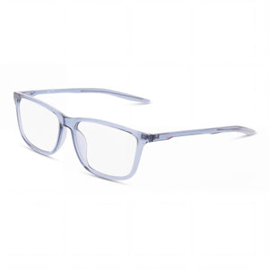 Nike 7018 Blue Rectangle Eyeglasses for Unisex, Acetate frame