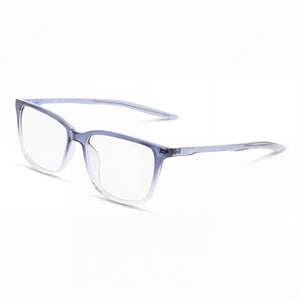 Nike 7019 N Blue Rectangle Eyeglasses for Women, Plastic frame