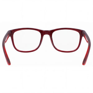 Nike 7037 Rectangle Eyeglasses for Men — interior view, Polycarbonate demo lenses