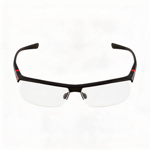 Nike 7071/2 Rectangle Eyeglasses for Men — front view, Plastic