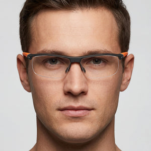 Nike 7071/2 Rectangle Eyeglasses for Men — interior view, Customisable demo lenses