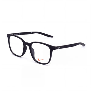 Nike 7124 Matte Black Square Eyeglasses for Men, Plastic frame