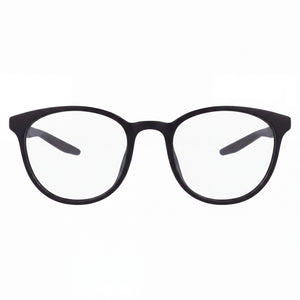Nike 7128 Round Eyeglasses for Women — front view, Alloy Steel