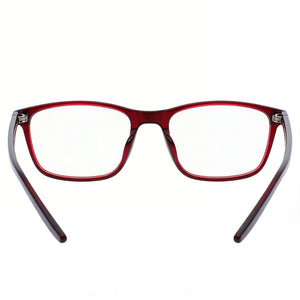 Nike 7129 46847 Rectangle Eyeglasses Women — side view, 145mm Red temples