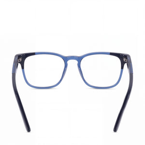 Nike 7180 Square Eyeglasses Unisex — interior view, Polycarbonate demo lenses