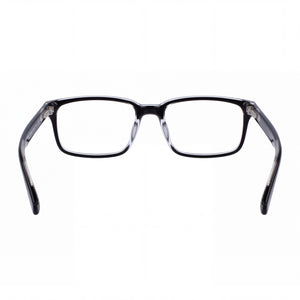 Nike 7240 N Rectangle Eyeglasses Unisex — side view, Black Acetate temples
