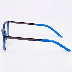 Nike 7258 Rectangle Eyeglasses Unisex — front view, Plastic