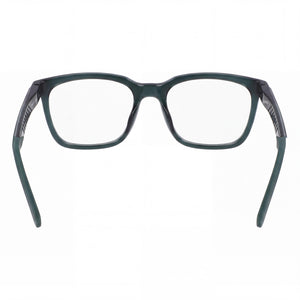 Nike 7273 Rectangle Eyeglasses Unisex — side view, Vintage Green Metal temples
