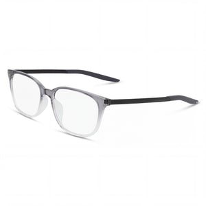 Nike 7283 Dark Grey/Clear Fade Rectangle Eyeglasses for Women, Plastic frame