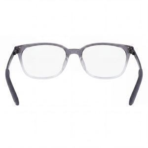 Nike 7283 Rectangle Eyeglasses Women — side view, Dark Grey/Clear Fade Plastic temples