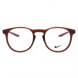 Nike 7285 59259 Round Eyeglasses for Women — front view, Plastic