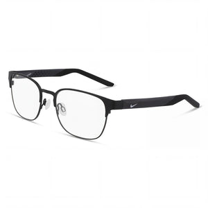 Nike 8156 Black Rectangle Eyeglasses Unisex, Metal frame