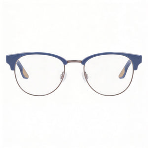 Nike 8402 Round Eyeglasses Unisex — front view, Acetate