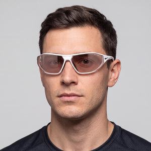 Nike Aero Swift Shield Sunglasses Men — side view, Non-Polarized Road Tint lens