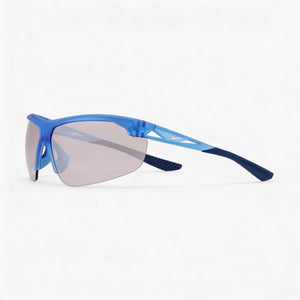 Nike Shield Sunglasses Men — side view, Non-Polarized Matte Polar/Chrome Mirror lens