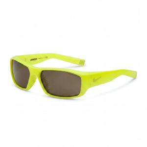 Nike Brazen Ev0571 Yellow Rectangle Sunglasses Unisex, Gray lens