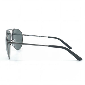 Nike Classic Aviator Sunglasses Men — side view, Polarized Grey lens