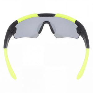 Nike CLOAK EV24005 Shield Sunglasses Unisex — side view, Non-Polarized Matte Anthracite Chrome Mirror lens