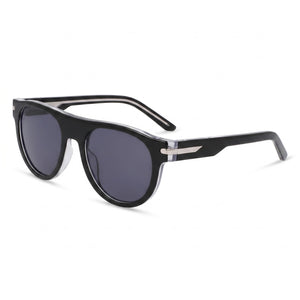 Nike Crescent Iii Ev24019 Black Aviator Sunglasses Unisex, Black Grey lens