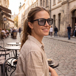 Nike CW4640 Black Sunglasses Unisex — lifestyle wear, coastal walks and seaside afternoons