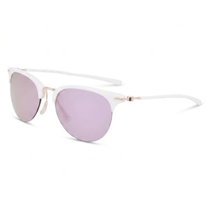 Nike Divot E Ev24039 Summit White Cat Eye Sunglasses for Women, Summit White / Course Tint lens
