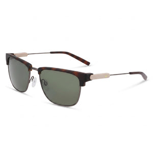 Nike Essence Groove If1092x Tortoise Green Rectangle Sunglasses for Men, Grey lens