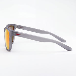 Nike Essential Endeavor Rectangle Sunglasses Unisex — side view, Non-Polarized Grey with Red Mirror lens