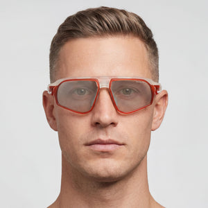 Nike Flyfree E Fv2389 Shield Sunglasses Unisex — interior view, Non-Polarized lens detail