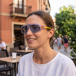 Nike Flyfree Fv2387 Transparent Sunglasses Women — outdoor wear, Matte Wolf Grey Non-Polarized lens