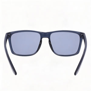 Nike Fortune FD1692 Rectangle Sunglasses Unisex — side view, Non-Polarized Dark Grey Silver Flash lens