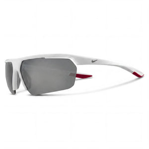 Nike Gale Force CW4670 White Shield Sunglasses Unisex, Grey lens
