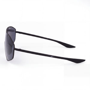 Nike IF0986X Rectangle Sunglasses Women — side view, Non-Polarized Dark Grey lens