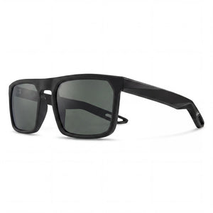Nike Modern Black Rectangle Sunglasses Unisex, Dark Grey lens