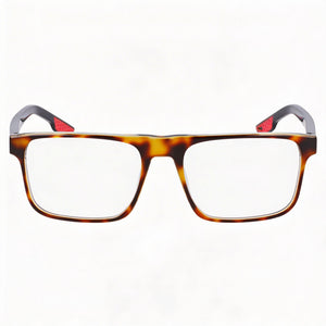 Nike Modern Rectangle Eyeglasses Unisex — front view, Acetate