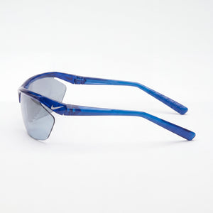 Nike Wayfarers Shield Sunglasses Women — side view, Non-Polarized Blue lens