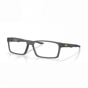 Oakley Ox8060 Overhead Satin Grey Smoke Rectangle Eyeglasses Unisex, O-Matter frame