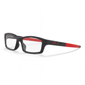 Oakley Youth Ox8111 Black Rectangle Eyeglasses Unisex, Plastic frame